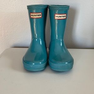 Blue toddler Hunter rain boots